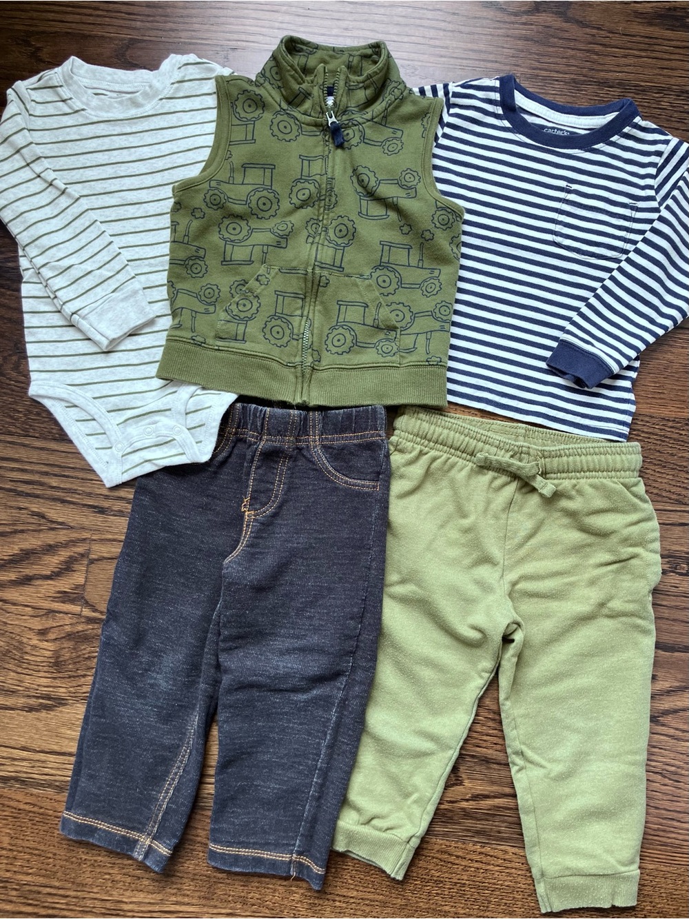 Carter’s Green and Blue Tractor Bundle, 24M